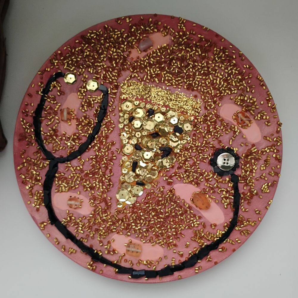 "But We Bought You Pizza" mosaic art 🩺